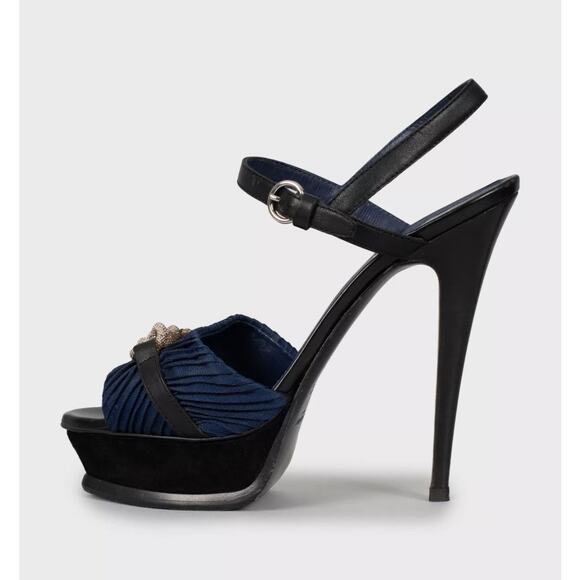 Saint Laurent Tribute Multicolor High Heel Sandals - Size 40 - Picture 1 of 5